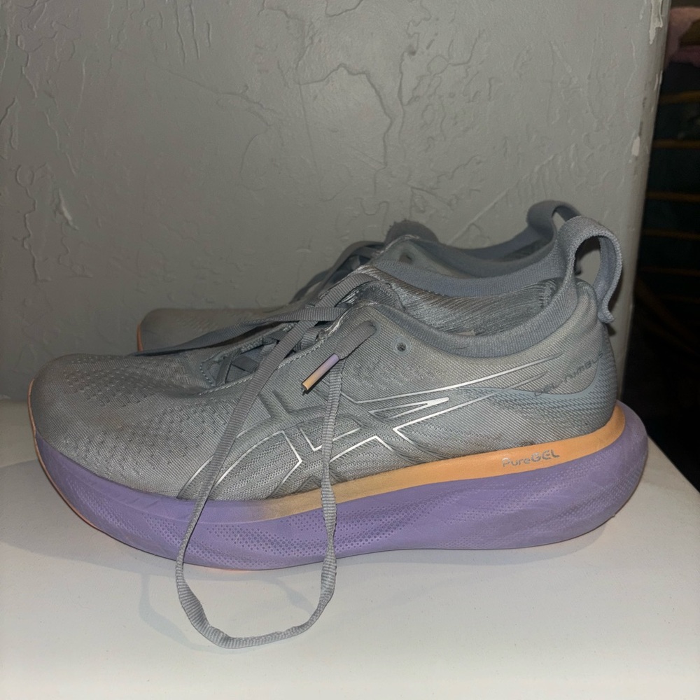 ASICS Women's Running Shoes - Gray and Purple